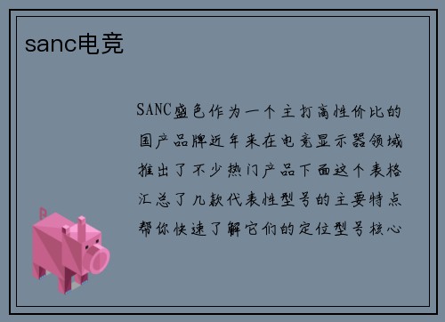 sanc电竞